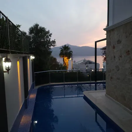 Sea View 5 En-suit Villa, Pool Heatable, Free Wifi Villahappy In Kalkan *