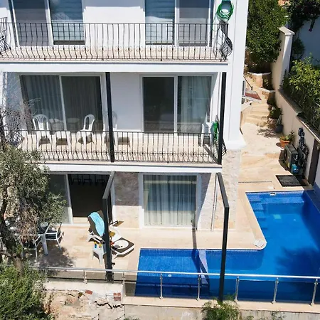 Sea View 5 En-suit Villa, Pool Heatable, Free Wifi Villahappy In Kalkan Apartmán